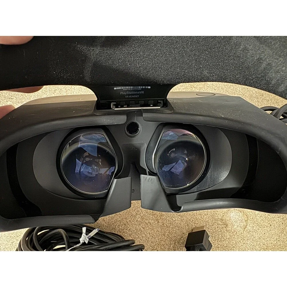 Sony PlayStation VR1 CUH-ZVR2) Virtual Reality Headset w/ 2 Sense Controllers